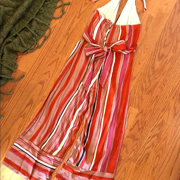 Vici Pants & Jumpsuits Dress Forum Striped Halter Jumpsuit For Vici